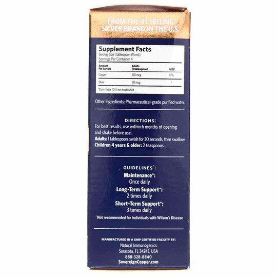 Bio-Active Copper Hydrosol, SVS